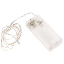Prodotto Luci decorative a batteria per interni, luce bianca calda, 10 LED, lunghezza 1 m, 6 pezzi