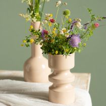 Prodotto Vaso per fiori in metallo smaltato marrone cappuccino Ø9cm H17,5cm