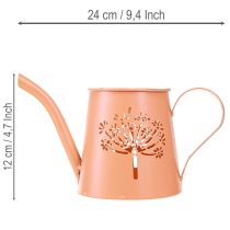 Prodotto Annaffiatoi decorativi in metallo, con motivo a dente di leone arancione, portacandele, 12 cm, 2 pezzi