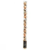 Prodotto Mini palline per albero di Natale in bronzo infrangibile Ø3cm H3,5cm 14 pezzi