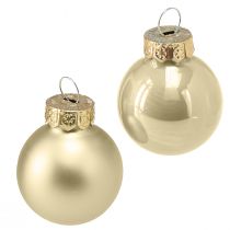 Prodotto Mini palline per albero di Natale palline per albero di vetro perlate Ø2,5 cm 22 pz