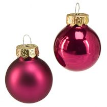 Prodotto Mini palline di vetro Palline per albero di Natale rosa Ø2,5 cm 22 pz