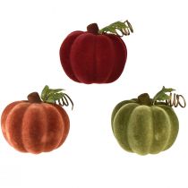 Prodotto Mini decorazione zucca floccata – assortita nei colori autunnali 9,5 cm 3 pz