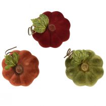 Prodotto Mini decorazione zucca floccata – assortita nei colori autunnali 9,5 cm 3 pz