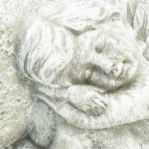 Prodotto Mini ciotola per piante tomba angelo angelo grigio pianta cuore 16×12 cm H9,5 cm