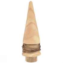 Prodotto Mini albero di Natale decorazione in legno decorazione da tavola naturale H13,5 cm 3 pezzi