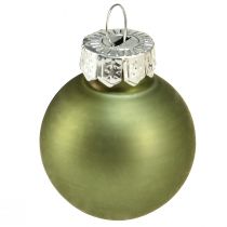 Prodotto Mini palline per albero di Natale in vetro verde mix Ø2,5 cm 22 pz