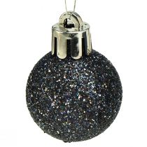 Prodotto Mini palline di Natale blu mix infrangibile Ø3cm 14 pz