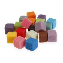 Mini-cubo colorato in schiuma floreale bagnata 300pz
