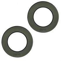 Prodotto Anello ghirlanda floreale in schiuma nera Ø30 cm 2 pz