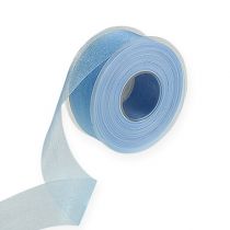 Prodotto Nastro in organza blu 40mm 50m