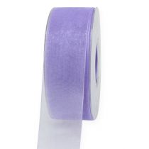 Prodotto Nastro in organza con cimosa 40mm 50m viola chiaro