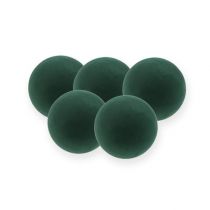 Prodotto Palline floreali in schiuma mini verde scuro Ø9cm 10 pz