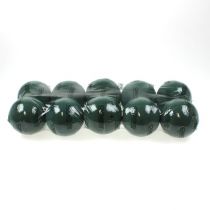 Mini palla di gommapiuma floreale verde scuro Ø9cm 10 pezzi