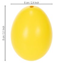 Prodotto Decorazioni pasquali a forma di uova d'oca, vere uova d'oca per un allestimento primaverile, 8 cm, 10 pezzi