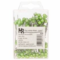Prodotto Spilli con testa in madreperla Ø6mm 65mm verde mela