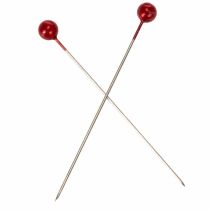 Prodotto Spilli con testa di perla Ø6mm 65mm rossi
