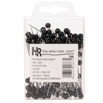 Prodotto Spilli con testa di perla Ø6mm 65mm Neri