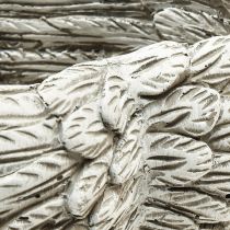 Prodotto Pianta cuore piume pietra colata cuore grigio bianco 13×12×6 cm 2pz