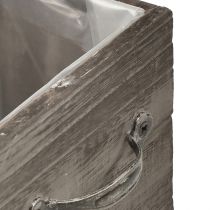 Prodotto Fioriere con effetto cassetto - grigio-marrone, varie dimensioni - contenitore versatile e decorativo - set da 2