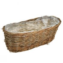 Prodotto Cestino per piante cesto ovale per piante naturali di vite L30 cm