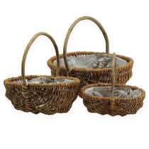 Prodotto Cestino per patate 32/27,5/23,5 cm con pellicola naturale 3 pezzi