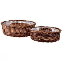 Prodotto Anelli per piante di salice naturale in due misure - 32 cm e 25 cm - Ideali per apparecchiare la tavola - Set di 2