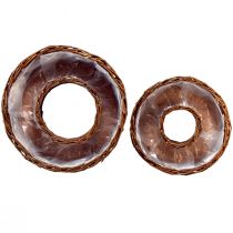 Prodotto Set di anelli per piantare in salice Ø32/25cm, 2 pezzi, decorazione rustica naturale