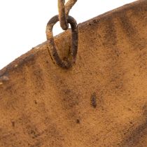 Prodotto Ciotola decorativa sospesa, decorazione da giardino, effetto ruggine, Ø31cm, L62cm