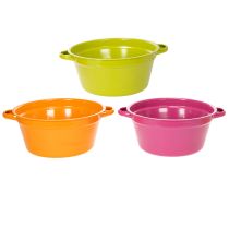 Prodotto Fioriera in lamiera, decorazione primaverile per il soggiorno, 25 cm, 3 pezzi