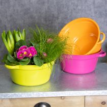 Prodotto Fioriera in lamiera, decorazione primaverile per il soggiorno, 25 cm, 3 pezzi