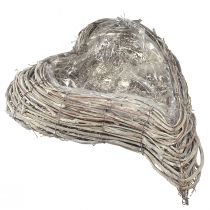 Prodotto Vaso in rattan, curvo, bianco naturale, 30x35 cm