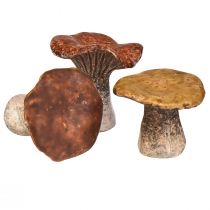 Prodotto Figure decorative di funghi ispirate alla natura - Varie tonalità di marrone, 6,4 cm - Accenti affascinanti per giardino e casa Confezione da 3