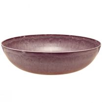 Prodotto Elegante ciotola in plastica viola 37x10,5 cm - versatile per la decorazione - 3 pezzi