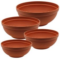 Prodotto Ciotola in plastica terracotta Ø 13 cm - 19 cm, 10 pezzi