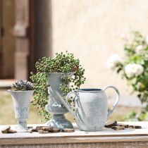 Prodotto Vaso a calice Design Antico Bianco Blu Ø16.5cm H24cm