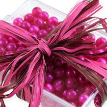 Nastro di rafia bicolore rosa-marrone 200m