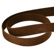 Prodotto Nastro di velluto marrone decorativo 15mm 7m