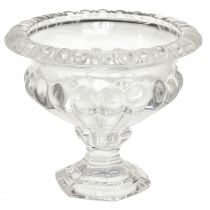 Prodotto Ciotola classica in vetro con base in design vintage – Trasparente, Ø13cm x 11 cm – Utilizzo versatile per la decorazione di trofei