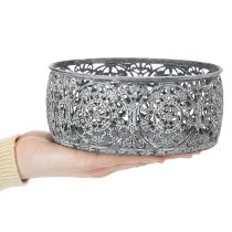 Prodotto Ciotole decorative in metallo, motivo grigio e bianco, Ø16/19,5/23,5 cm, set da 3