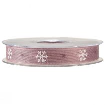 Prodotto Nastro decorativo fiocchi di neve nastro decorativo rosa L15mm L15m