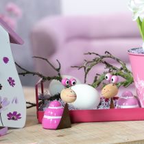 Prodotto Statuetta di lumaca dal design divertente, un'adorabile decorazione primaverile, 9 cm, 4 pezzi