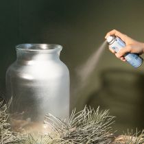 Prodotto Spray glitterato effetto neve argentato per finestre e decorazioni invernali 150 ml