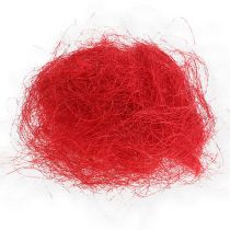 Sisal rosso, decorazione natalizia, lana sisal 300g
