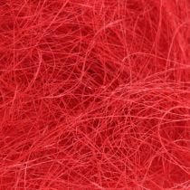 Sisal rosso, decorazione natalizia, lana sisal 300g
