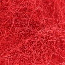 Sisal rosso, decorazione natalizia, lana sisal 300g
