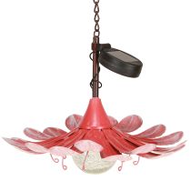 Prodotto Luce solare a LED per fiori da giardino in metallo rosa Ø30cm