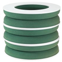 Prodotto OASIS® Anello per ghirlanda floreale in schiuma verde H3cm Ø25cm 6 pezzi