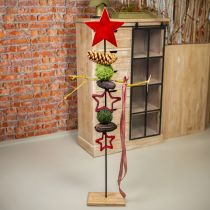 Prodotto Stella da appoggiare Decorazione natalizia juta rossa 13/18 cm 4pz