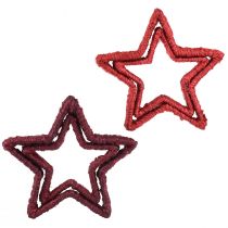 Prodotto Stella da appoggiare Decorazione natalizia juta rossa 13/18 cm 4pz